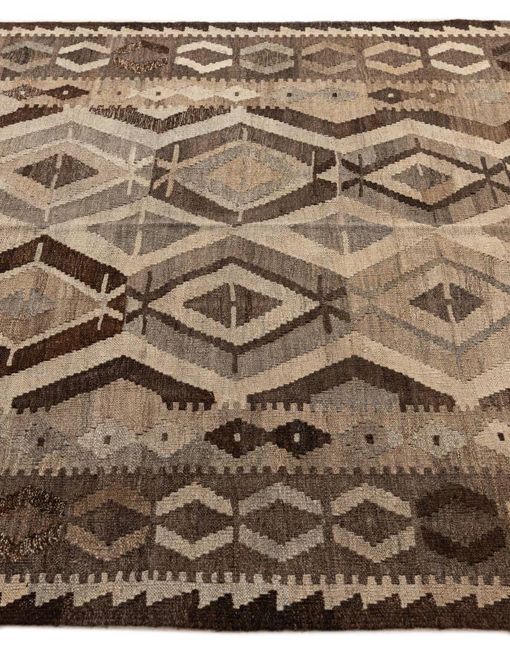 Detail image of  5' 3 x 6' 8  Hand Woven Kilim Maymana Wool Rug