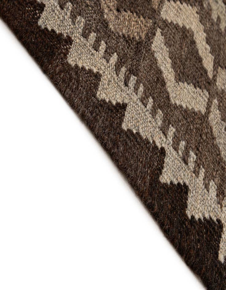 Detail image of  5' 3 x 6' 8  Hand Woven Kilim Maymana Wool Rug