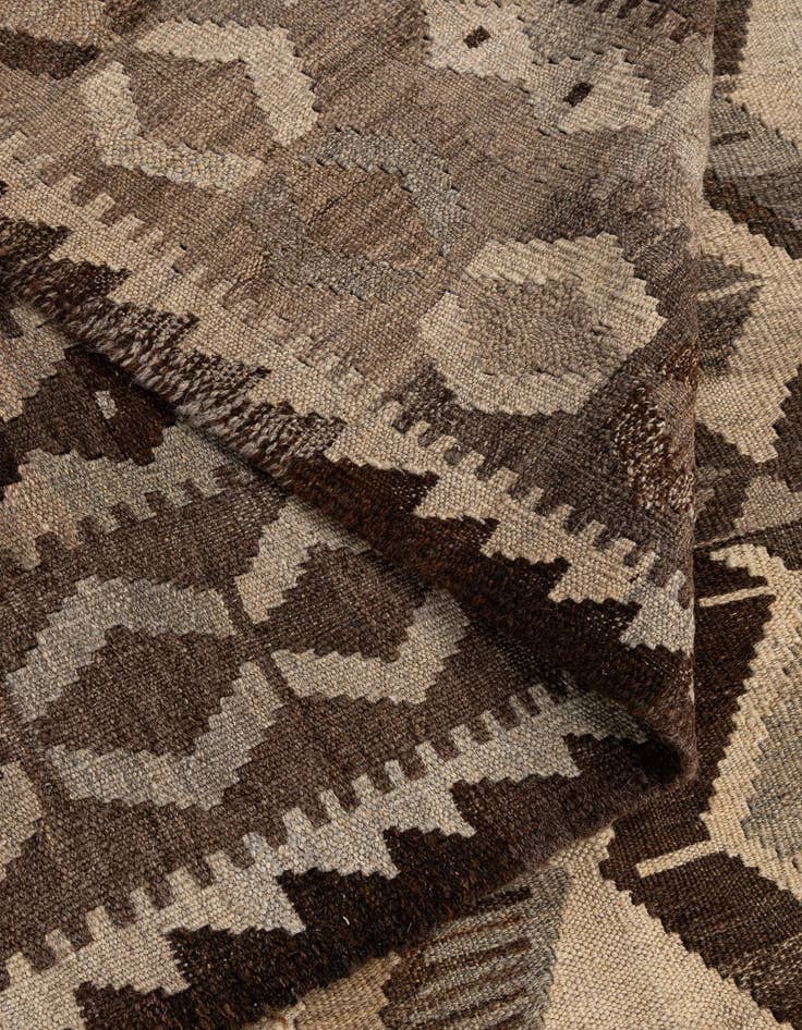 Detail image of  5' 3 x 6' 8  Hand Woven Kilim Maymana Wool Rug