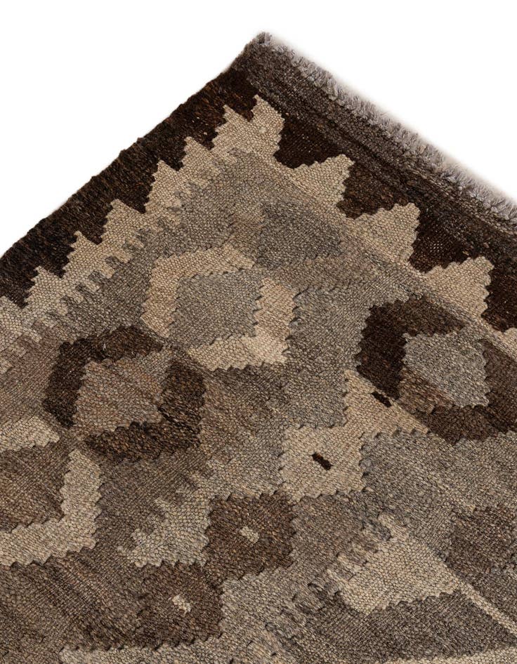 Detail image of  5' 3 x 6' 8  Hand Woven Kilim Maymana Wool Rug