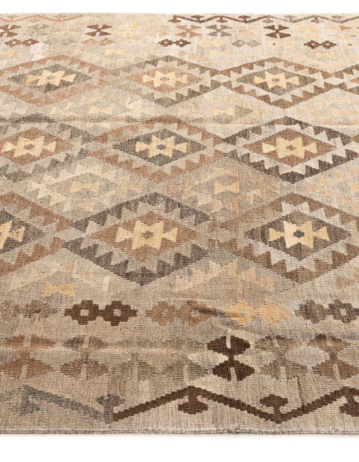 Detail image of  6' x 8' 1  Hand Woven Kilim Maymana Wool Rug