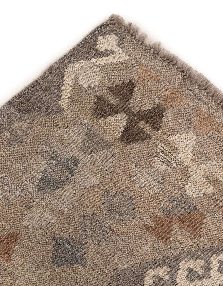 Detail image of  5' 9 x 8'  Hand Woven Kilim Maymana Wool Rug