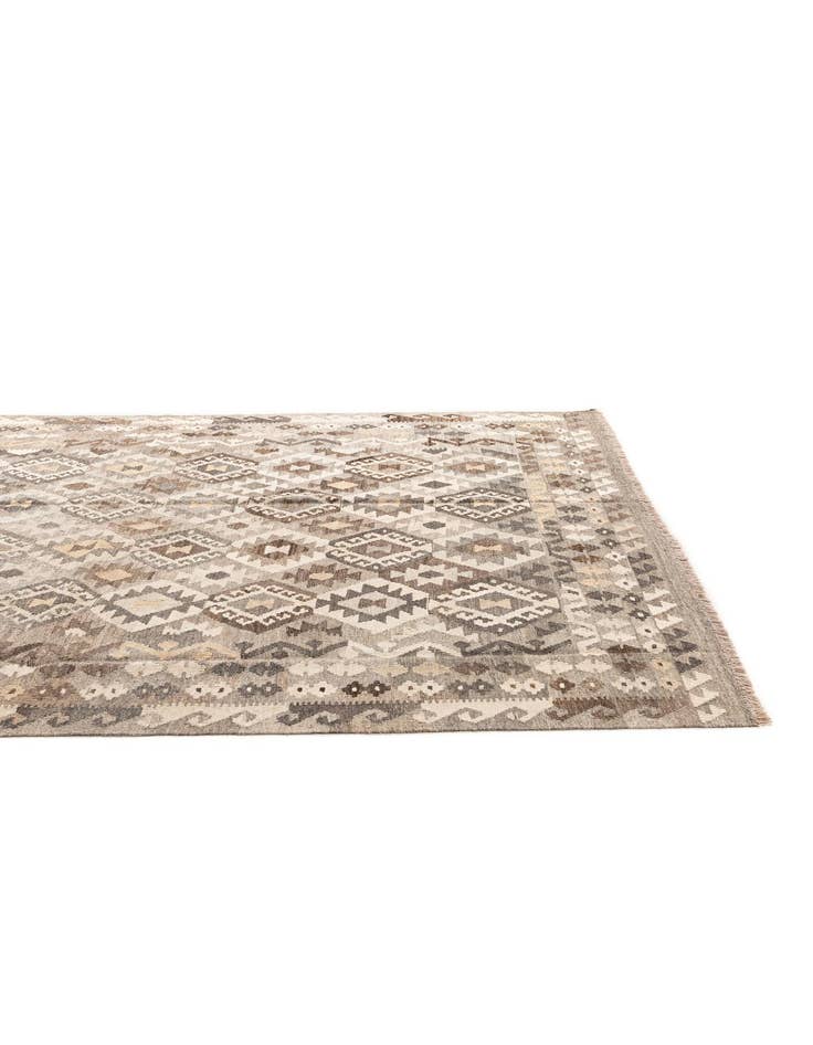 Detail image of  6' 1 x 8' 1  Hand Woven Kilim Maymana Wool Rug