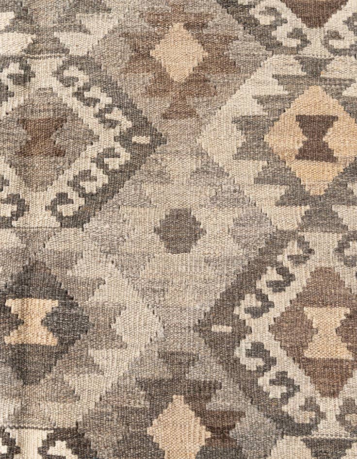 Detail image of  6' 1 x 8' 1  Hand Woven Kilim Maymana Wool Rug