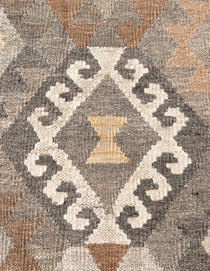 Detail image of  5' 9 x 8' 1  Hand Woven Kilim Maymana Wool Rug