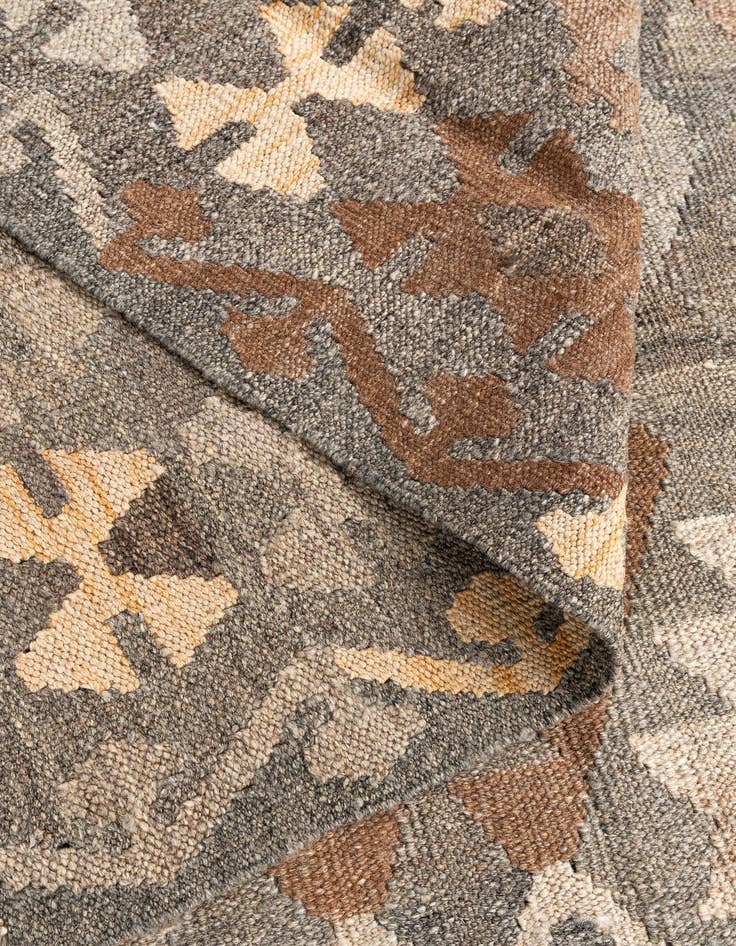 Detail image of  5' 9 x 8' 1  Hand Woven Kilim Maymana Wool Rug