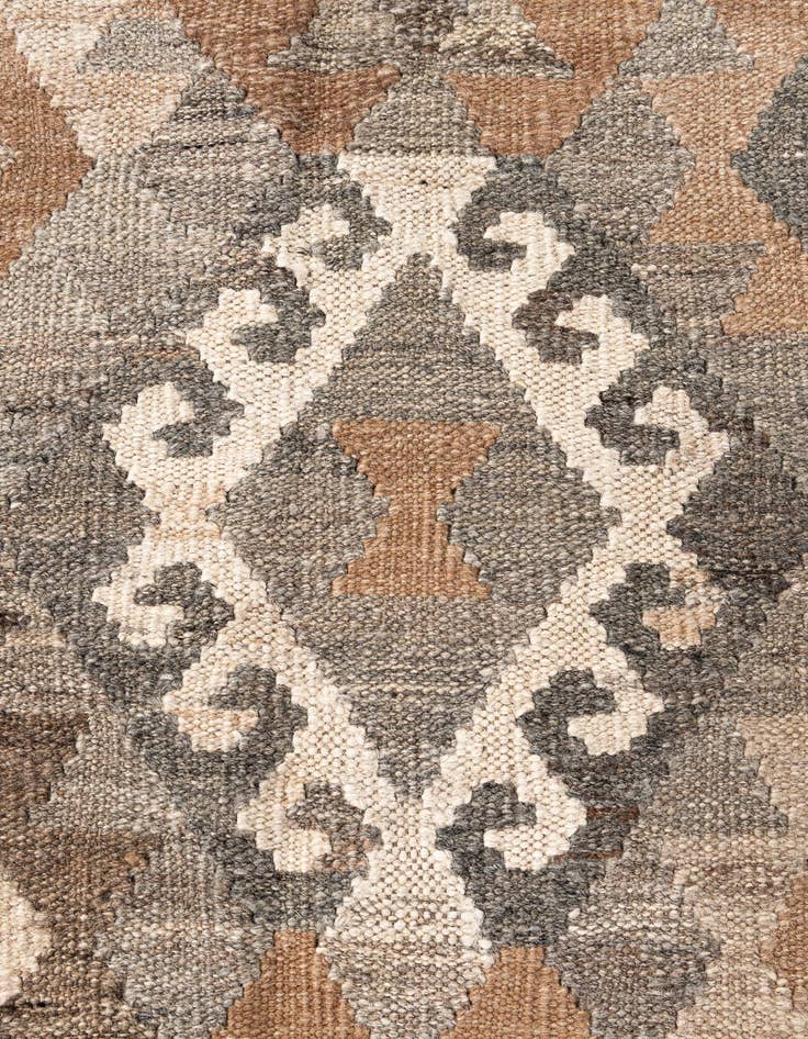Detail image of  5' 9 x 8' 4  Hand Woven Kilim Maymana Wool Rug