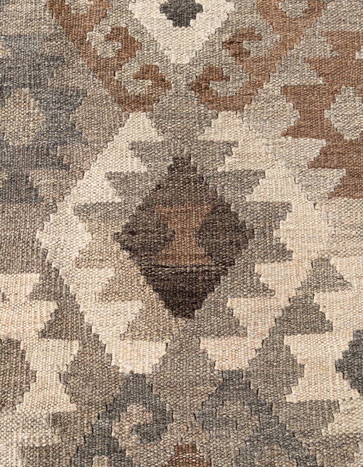 Detail image of  6' 2 x 8' 7  Hand Woven Kilim Maymana Wool Rug