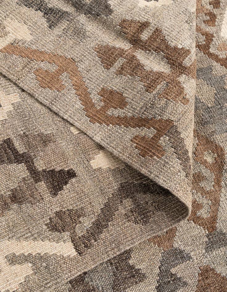 Detail image of  6' 2 x 8' 7  Hand Woven Kilim Maymana Wool Rug