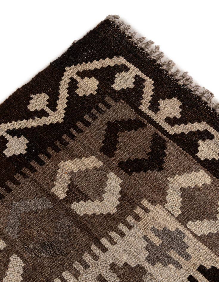 Detail image of  6' 5 x 9' 8  Hand Woven Kilim Maymana Wool Rug