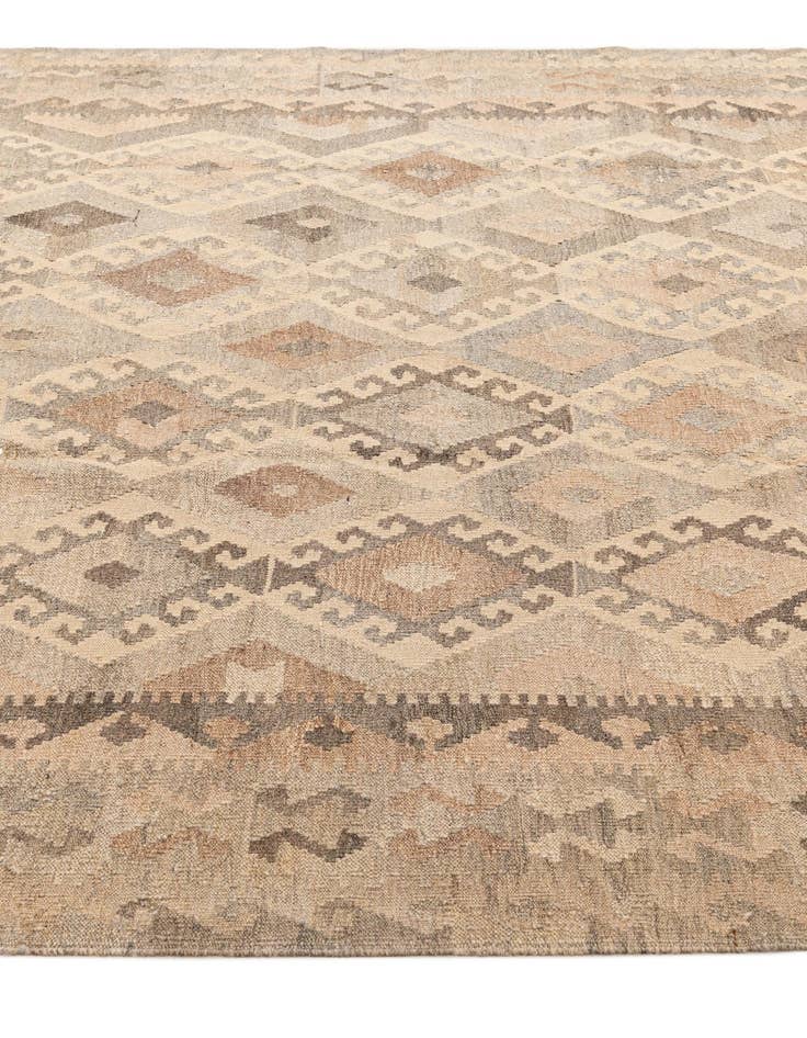 Detail image of  6' 9 x 10'  Hand Woven Kilim Maymana Wool Rug