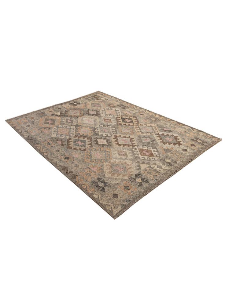 Detail image of  5' 8 x 7' 11  Hand Knotted Kilim Maymana Wool Rug