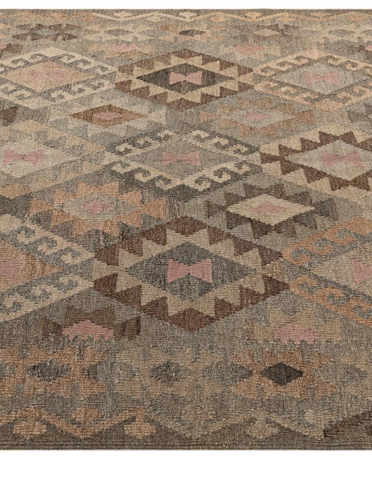 Detail image of  5' 8 x 7' 11  Hand Knotted Kilim Maymana Wool Rug