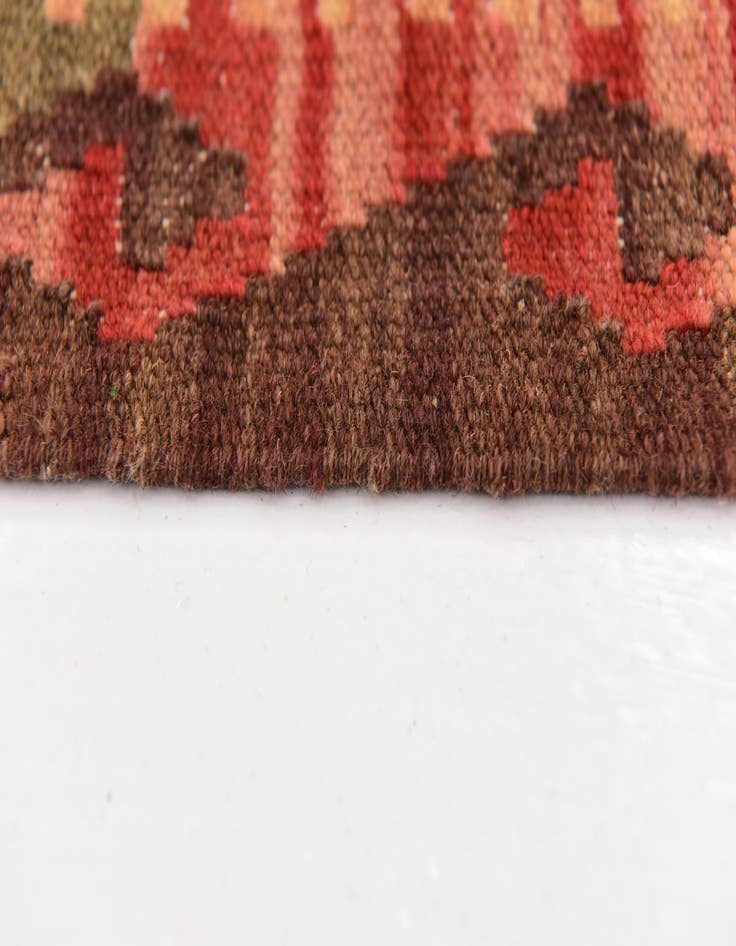 Detail image of  3' 2 x 4' 9  Hand Woven Kilim Maymana Wool Rug