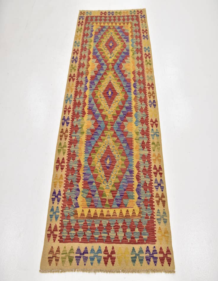 Detail image of  3' 5 x 6' 6  Hand Woven Kilim Maymana Wool Rug