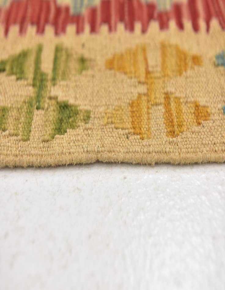 Detail image of  3' 5 x 6' 6  Hand Woven Kilim Maymana Wool Rug