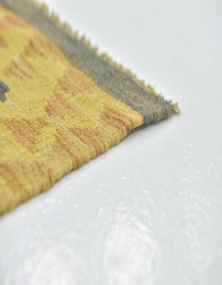 Detail image of  3' 2 x 4' 8  Hand Woven Kilim Maymana Wool Rug