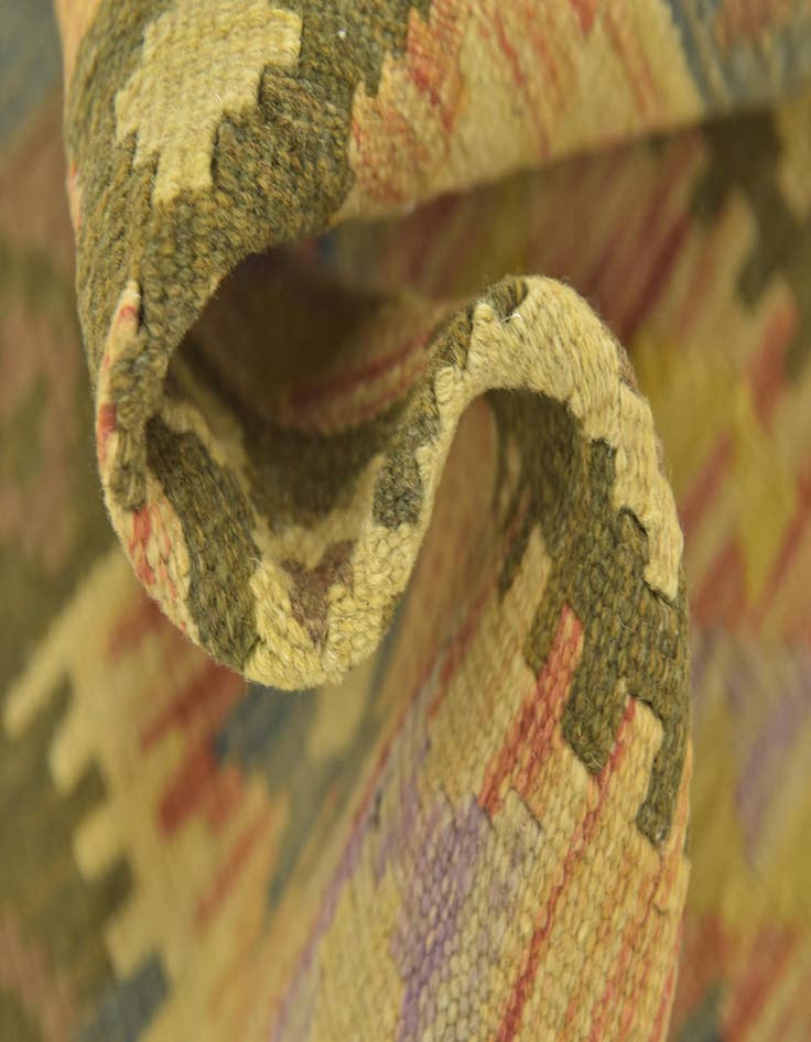 Detail image of  3' 3 x 4' 9  Hand Woven Kilim Maymana Wool Rug
