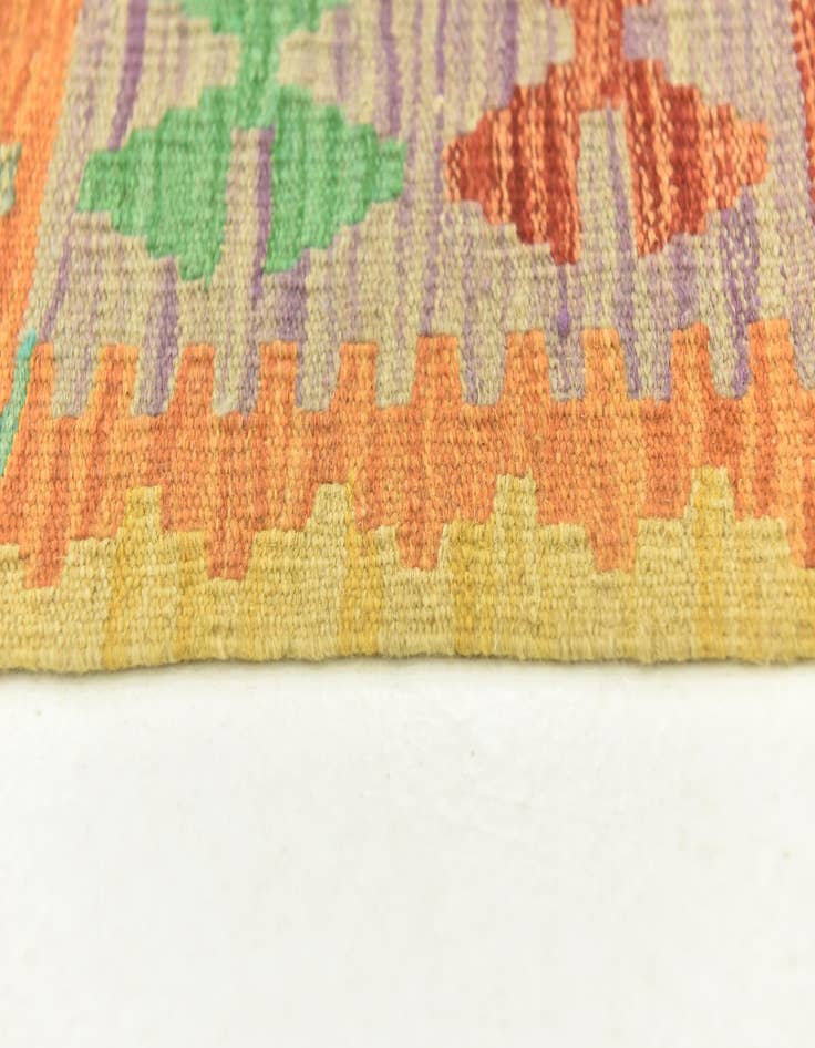 Detail image of  3' 3 x 5' 1  Hand Woven Kilim Maymana Wool Rug