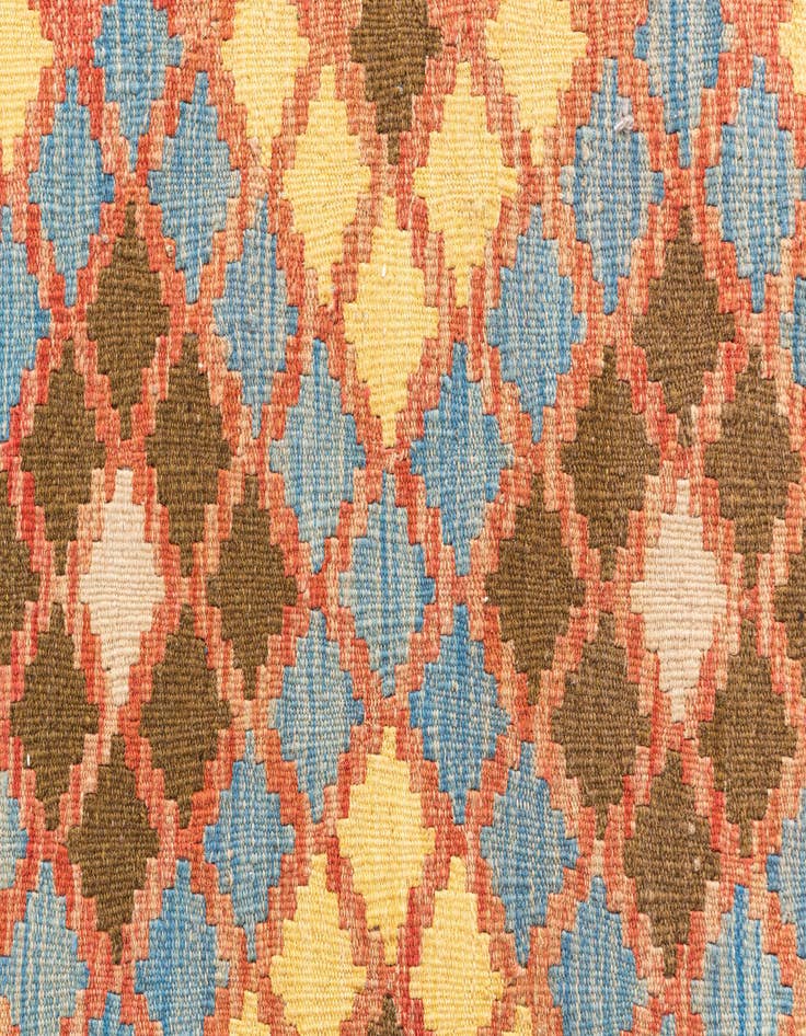 Detail image of  2' 9 x 4' 4  Hand Woven Kilim Maymana Wool Rug