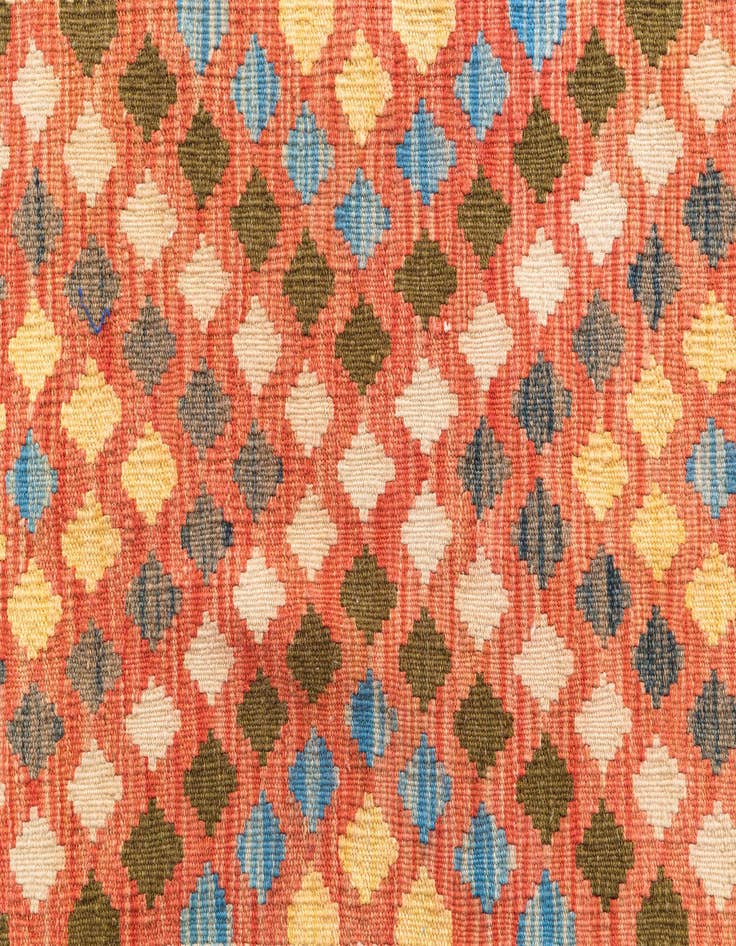 Detail image of  3' 2 x 5'  Hand Woven Kilim Maymana Wool Rug