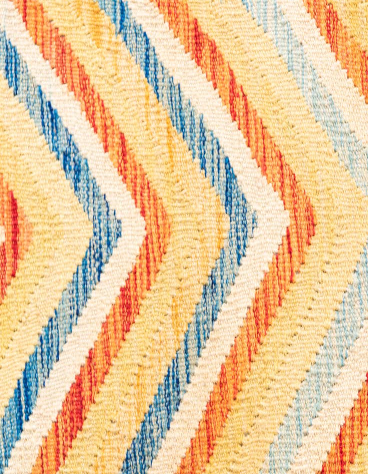 Detail image of  3' 5 x 6' 3  Hand Woven Kilim Maymana Wool Rug