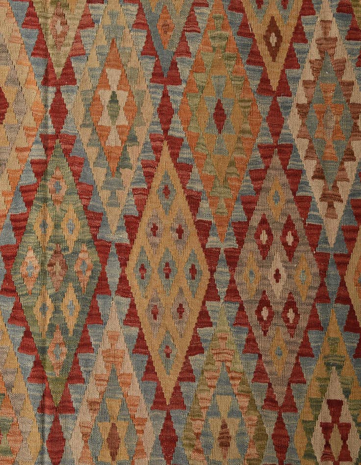 Detail image of  20' 2 x 25' 7  Hand Woven Kilim Maymana Wool Rug