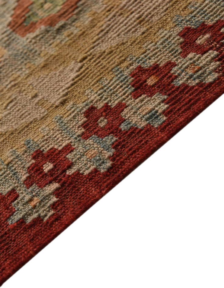 Detail image of  20' 5 x 25' 9  Hand Woven Kilim Maymana Wool Rug