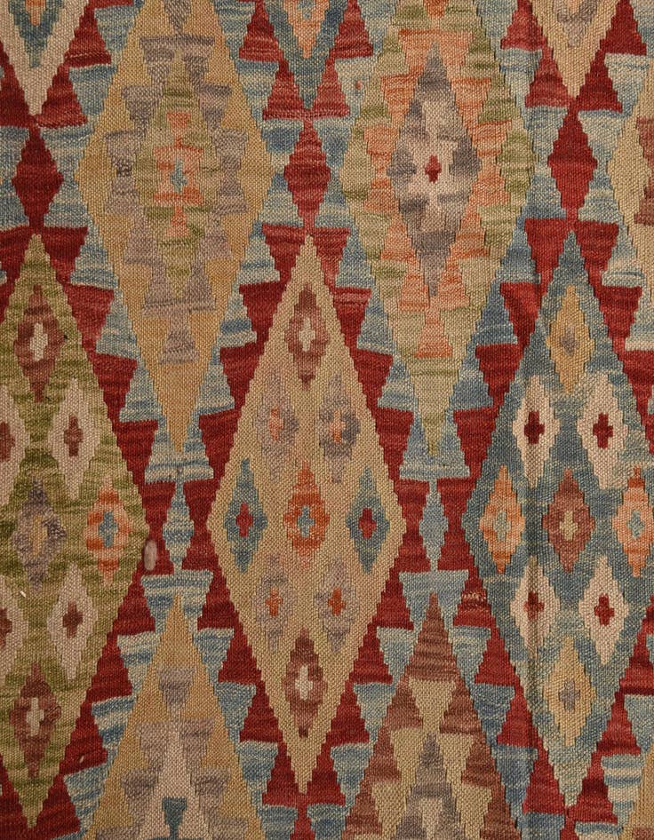 Detail image of  20' 5 x 25' 9  Hand Woven Kilim Maymana Wool Rug