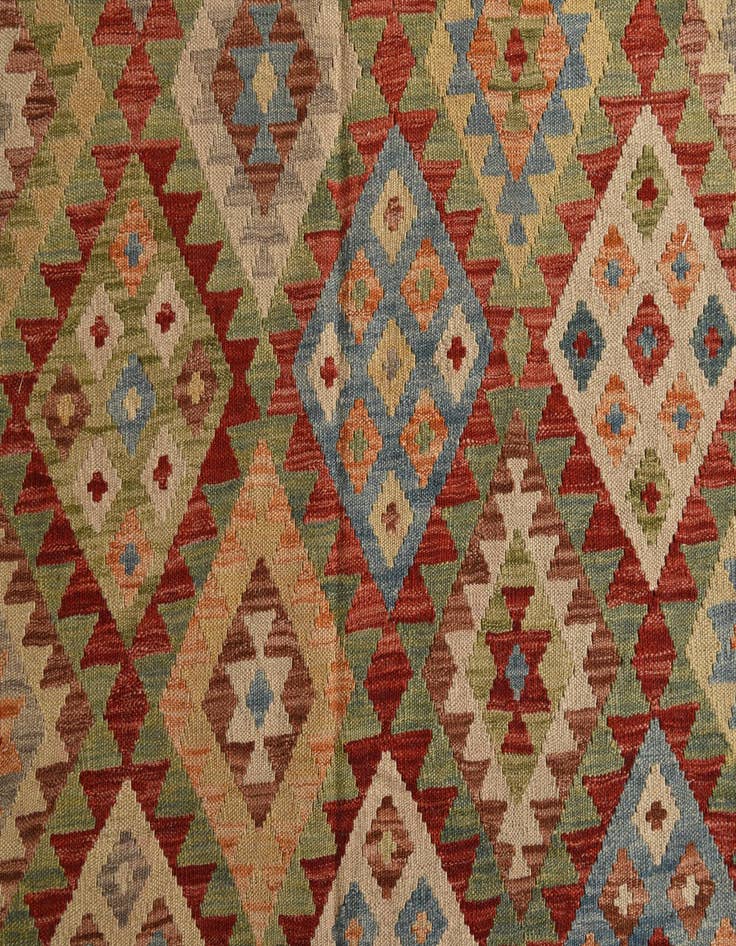 Detail image of  19' 10 x 25' 6  Hand Woven Kilim Maymana Wool Rug