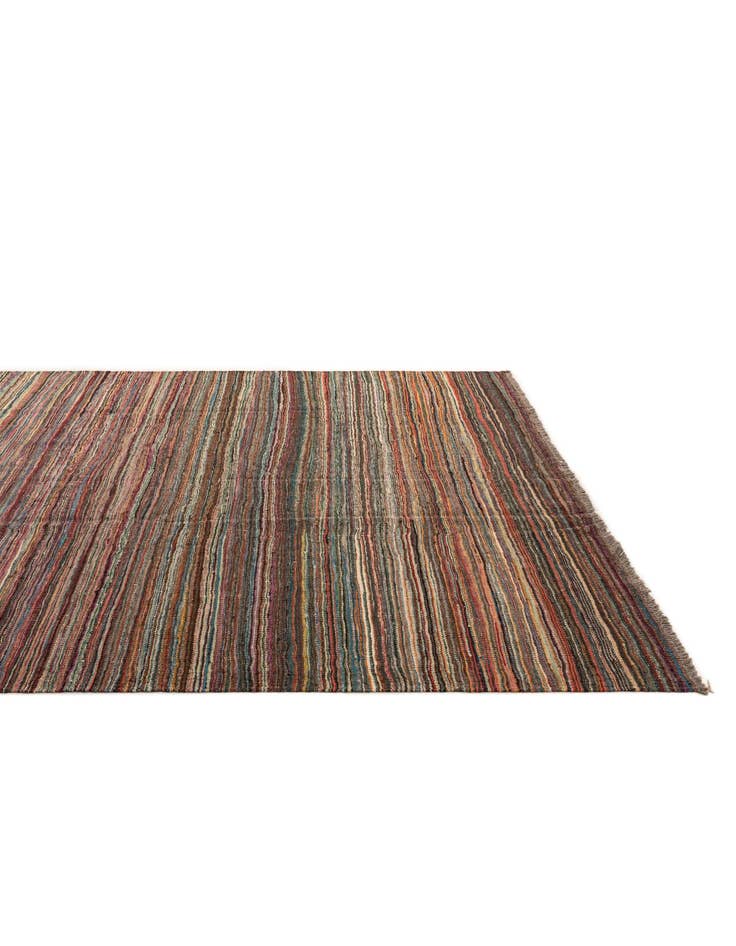 Detail image of  6' 7 x 9' 9  Hand Woven Kilim Modern Wool Rug