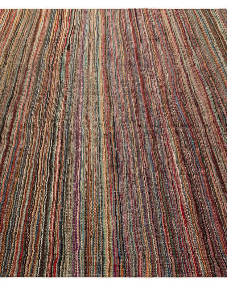 Detail image of  6' 7 x 9' 9  Hand Woven Kilim Modern Wool Rug