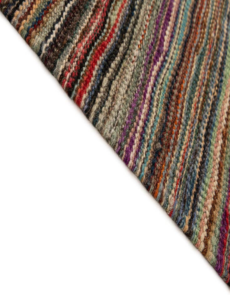 Detail image of  6' 7 x 9' 9  Hand Woven Kilim Modern Wool Rug