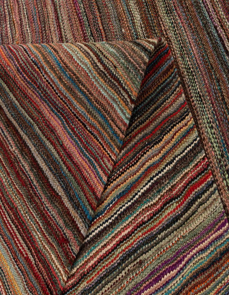 Detail image of  6' 7 x 9' 9  Hand Woven Kilim Modern Wool Rug