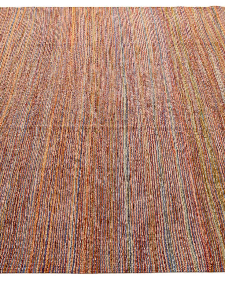 Detail image of  7' x 9' 4  Hand Woven Kilim Modern Wool Rug
