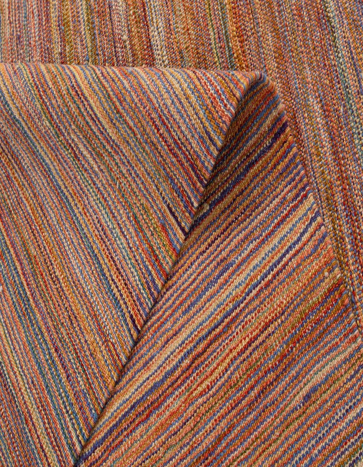 Detail image of  7' x 9' 4  Hand Woven Kilim Modern Wool Rug
