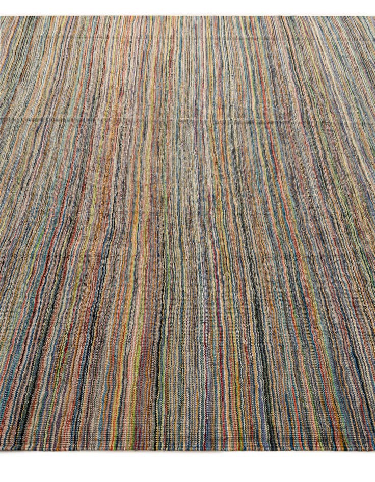Detail image of  8' 7 x 9' 6  Hand Woven Kilim Modern Wool Rug