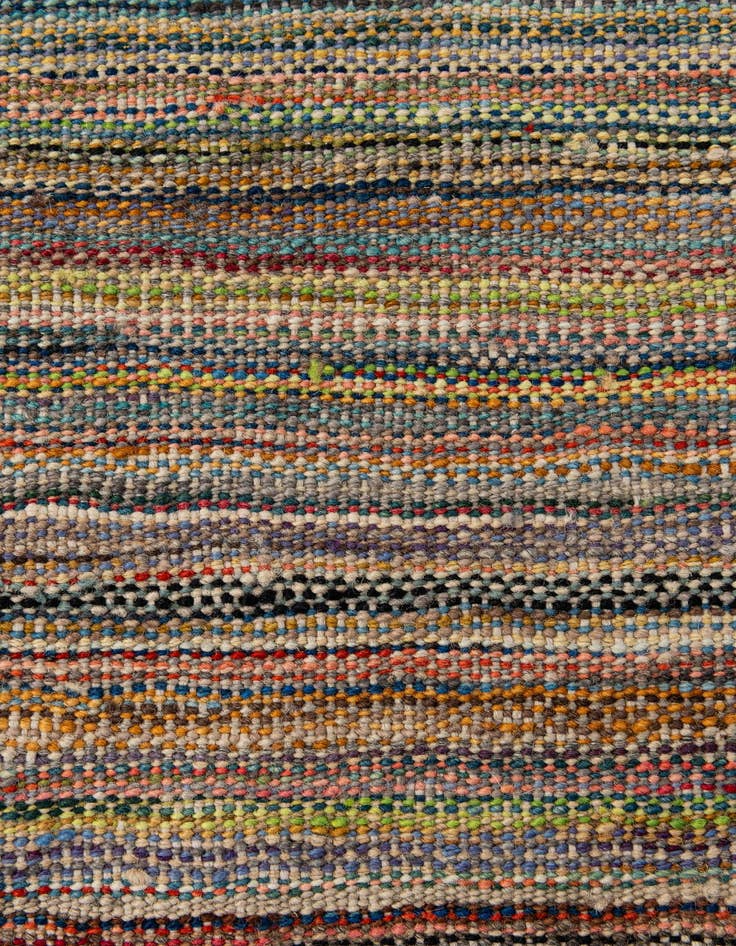 Detail image of  8' 7 x 9' 6  Hand Woven Kilim Modern Wool Rug