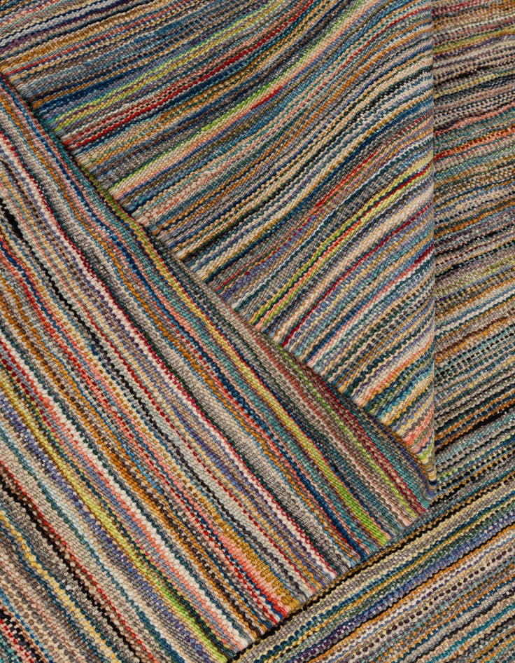 Detail image of  8' 7 x 9' 6  Hand Woven Kilim Modern Wool Rug