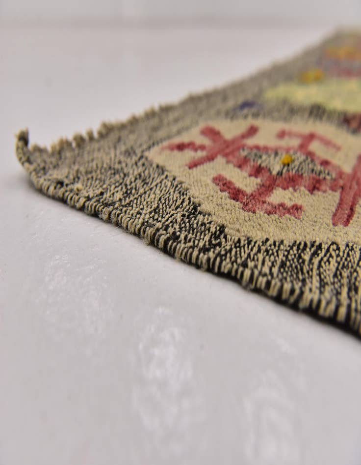 Detail image of  7' x 9' 5  Hand Woven Kilim Modern Wool Rug