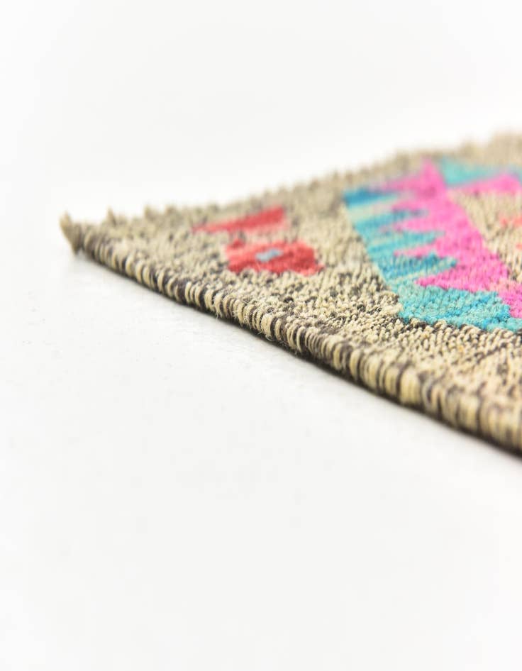 Detail image of  10' 10 x 12' 5  Hand Woven Kilim Modern Wool Rug