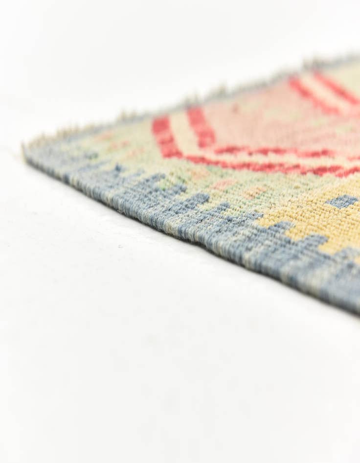 Detail image of  5' 8 x 8'  Hand Woven Kilim Modern Wool Rug