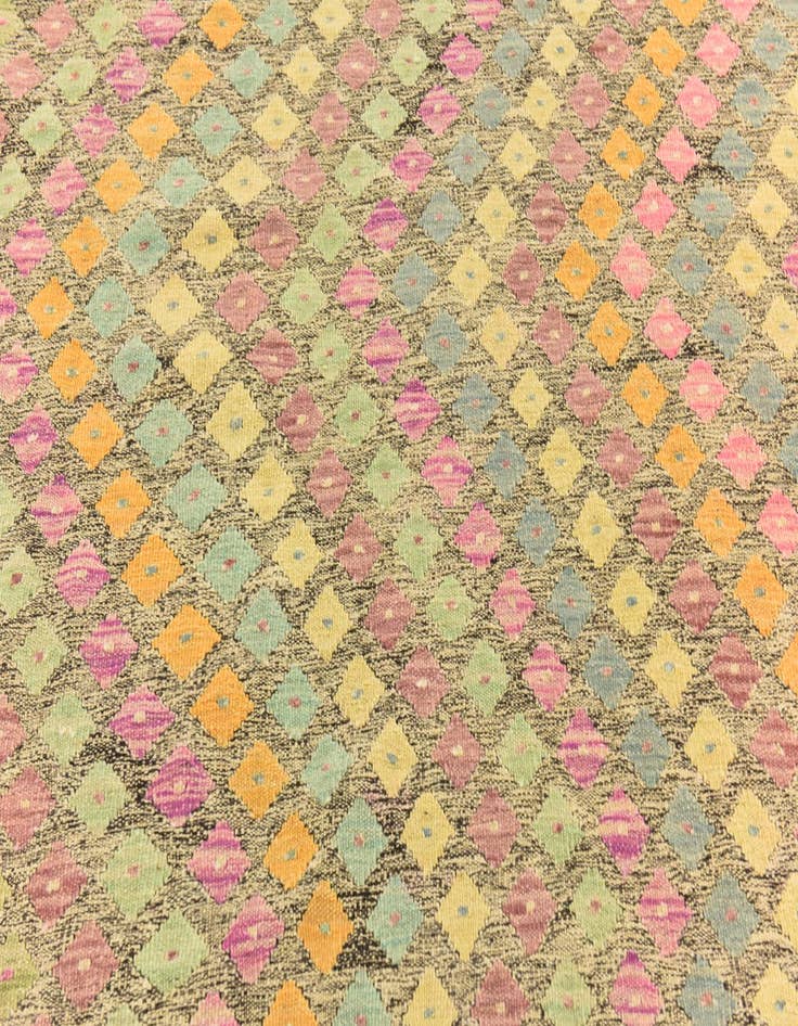 Detail image of  5' 10 x 8'  Hand Woven Kilim Modern Wool Rug