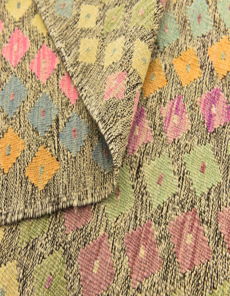 Detail image of  5' 10 x 8'  Hand Woven Kilim Modern Wool Rug