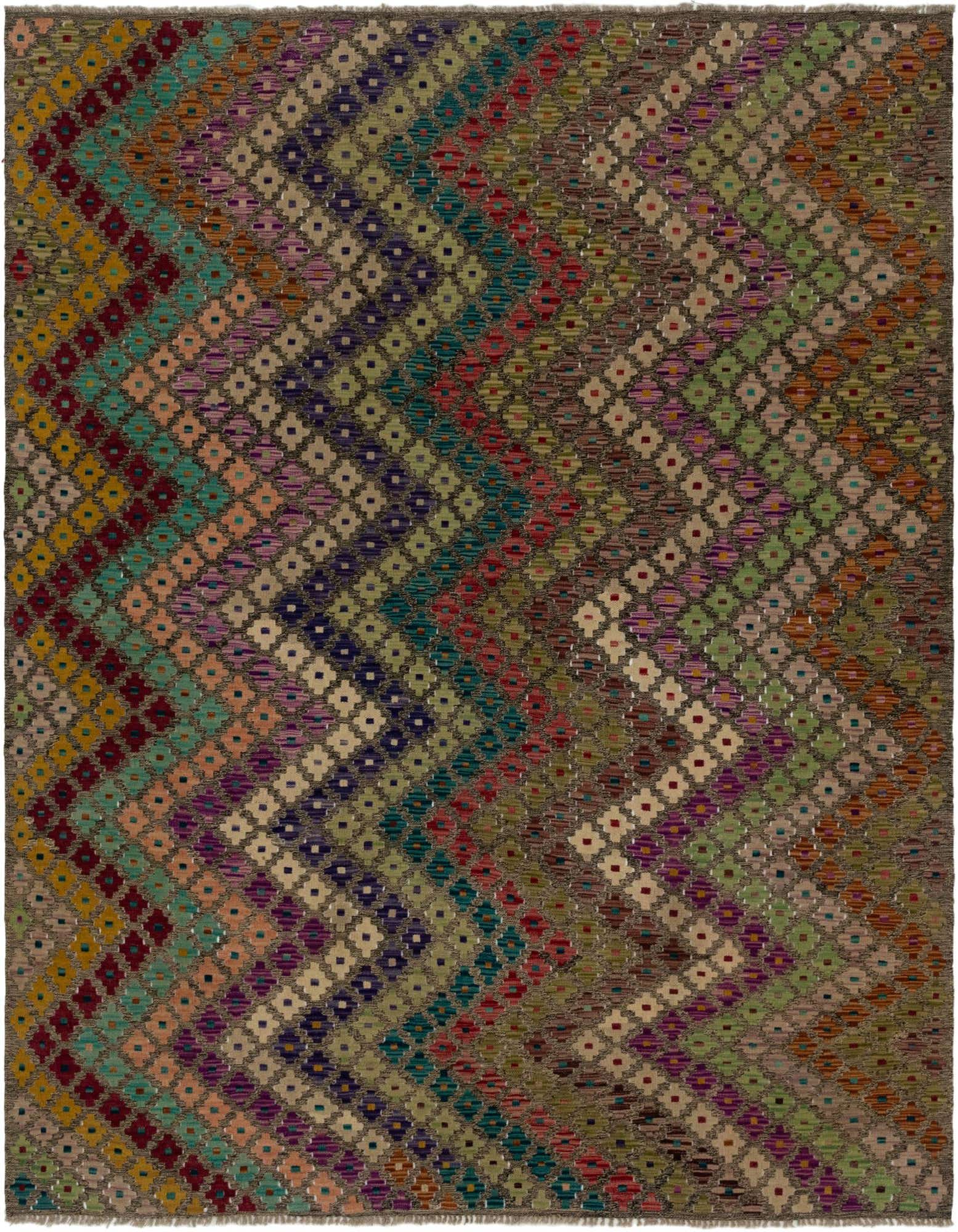 Primary image  6' 3 x 8'  Hand Woven Kilim Modern Wool Rug