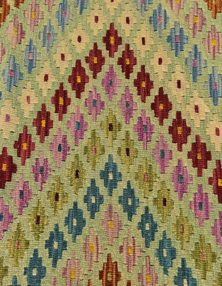 Detail image of  5' 10 x 7' 8  Hand Woven Kilim Modern Wool Rug