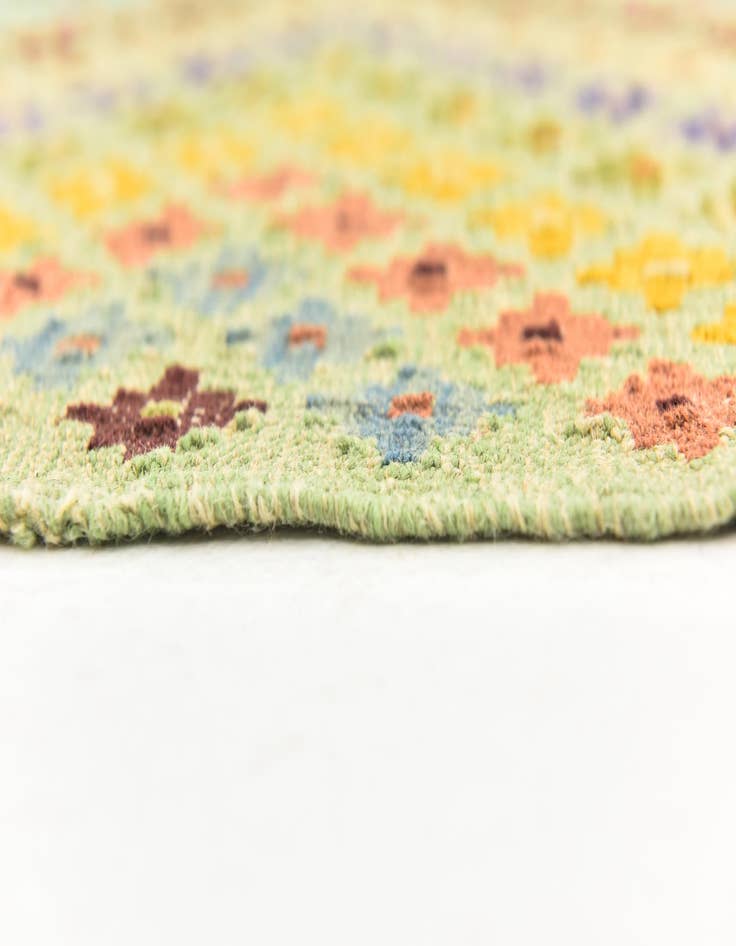 Detail image of  6' 3 x 7' 10  Hand Woven Kilim Modern Wool Rug