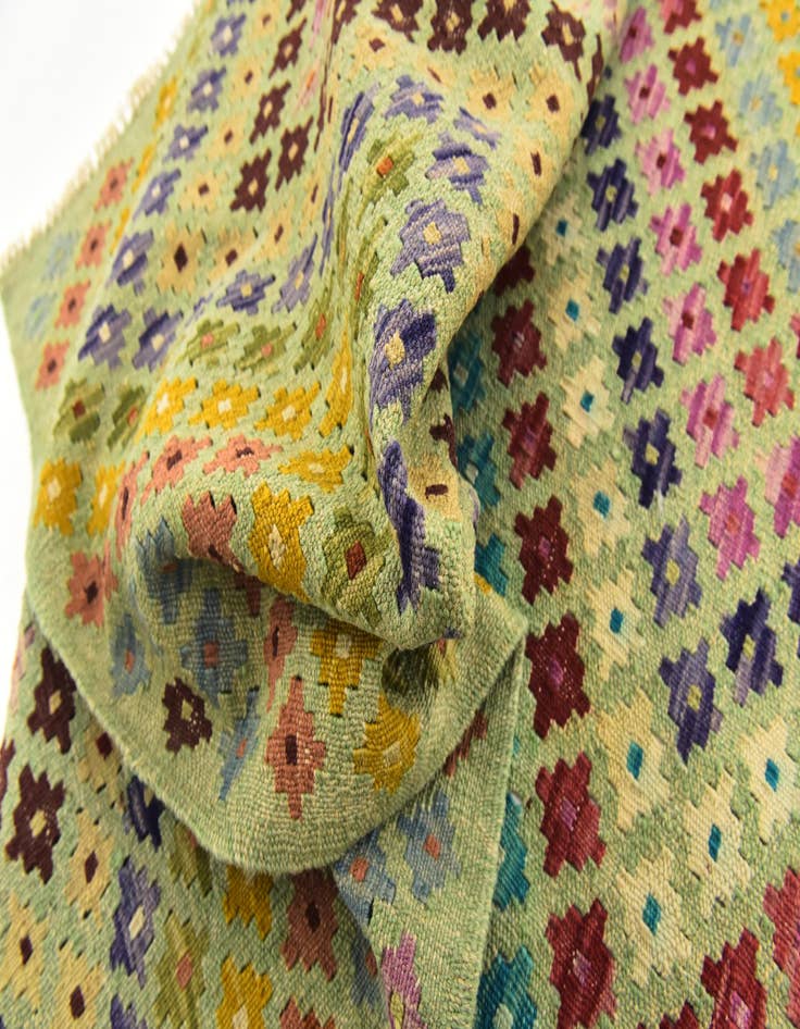 Detail image of  6' 3 x 7' 10  Hand Woven Kilim Modern Wool Rug