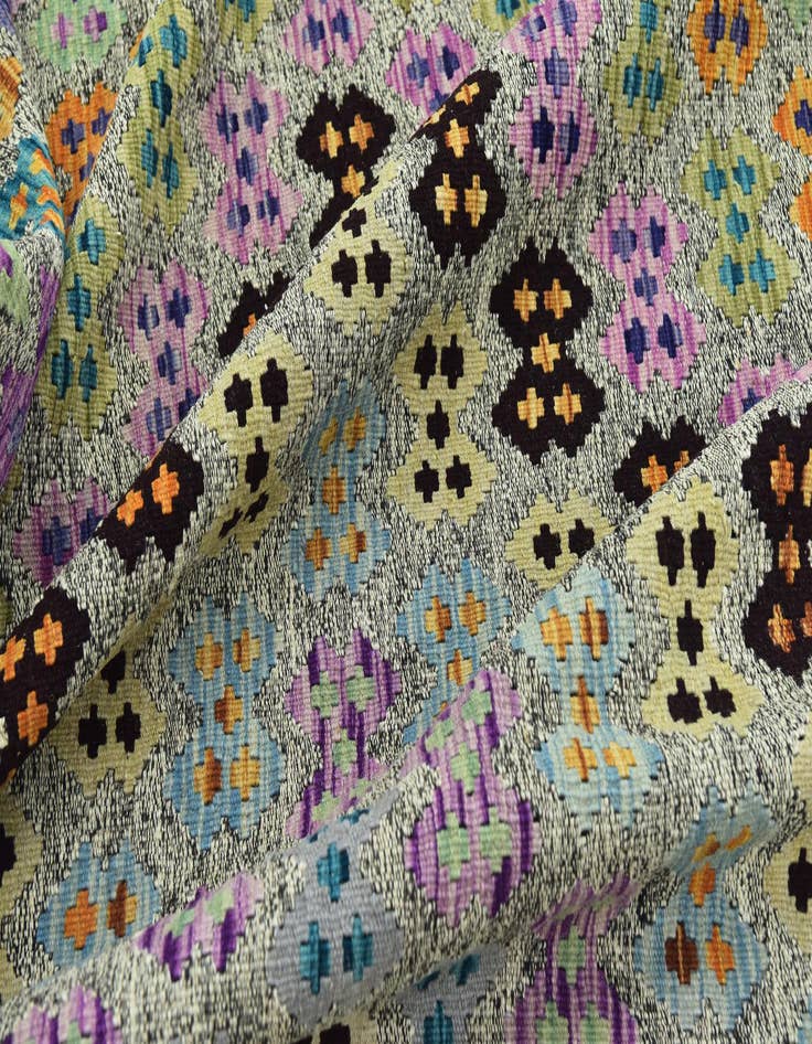 Detail image of  10' 9 x 12' 10  Hand Woven Kilim Modern Wool Rug