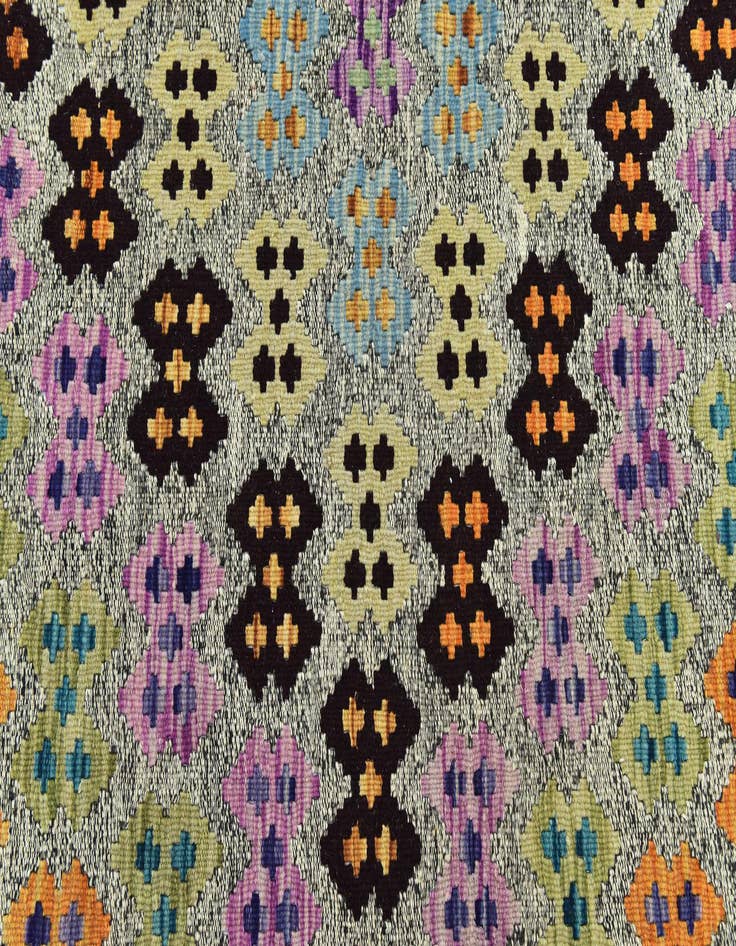 Detail image of  10' 9 x 12' 10  Hand Woven Kilim Modern Wool Rug